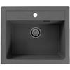 Alveus Atrox lavello in granito 59x50 cm grigio/grafite/inox 1131995