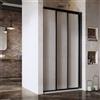 Ravak Supernova porta doccia 90 cm scorrevole nero opaca/polistirene 00V703R211