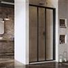 Ravak Supernova porta doccia 90 cm scorrevole nero opaca/vetro trasparente 00V703R2Z1