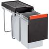 Franke Cube contenitore per rifiuti 30 l nero-grigio-rosso 134.0039.554