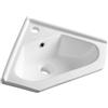 Aqualine lavabo 41x41 cm angolare da mobile bianco 1601-40