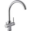 Tres Ecosmosis rubinetto da cucina verticale cromo 030.355.01