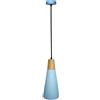 Ledea Faro lampada sospesa 1x40 W blu-legno 50101258
