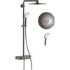 Grohe Euphoria set doccia a parete con termostato con soffione Hard Graphite 26507A00