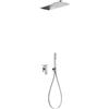 Tres Loft-Tres set doccia da incasso con soffione cromo 200.180.05