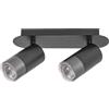 Rabalux Zircon lampada da soffitto 2x5 W nero-argento 5070