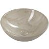 Sapho Dalma lavabo 42x42 cm rotonda da appoggio marrone/beige MM127