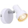 Rabalux Konrad lampada da parete 1x50 W bianco 5354
