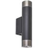 Rabalux Zircon lampada da parete 2x5 W nero-argento 5073