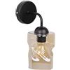 Candellux Felis lampada da parete 1x60 W nero-ambra 21-00163