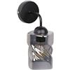 Candellux Felis lampada da parete 1x60 W nero-fumé 21-00125