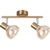 Rabalux Holly lampada da soffitto 2x40 W ottone-ambra 5547