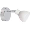 Candellux Roy lampada da parete 1x5 W bianco-cromo 91-67524
