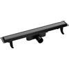 Laveo Basso canalina lineare con griglia 60 cm nero COB760D