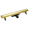Laveo Basso canalina lineare con griglia 60 cm oro COBG60D