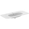 Ideal Standard Tesi lavabo 102.5x45 cm rettangolare a parete-da mobile-con piano bianco T350801