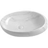 Sapho Dalma lavabo 68x44 cm ovale da appoggio bianco MM317