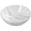 Sapho Dalma lavabo 42x42 cm rotonda da appoggio bianco MM117