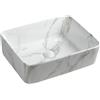 Sapho Dalma lavabo 48x38 cm rettangolare da appoggio bianco MM517