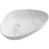 Sapho Dalma lavabo 58.5x39 cm ovale da appoggio bianco MM217