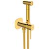 Laveo Pola rubinetto per bidet con set doccia da incasso oro BAPG31P