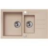 Alveus Rock lavello in granito 78x48 cm grigio/grafite/inox 4217002