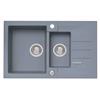 Alveus Rock lavello in granito 78x48 cm grigio/grafite/inox 4217004