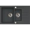 Alveus Rock lavello in granito 78x48 cm grigio/grafite/inox 4217005