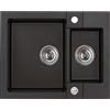 Alveus Rock lavello in granito 59.5x47.5 cm grigio/grafite/inox 4218005