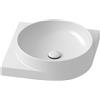 Ravak Yard lavabo 45x45 cm angolare a parete-da mobile bianco XJX01245000