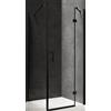 Omnires Manhattan box doccia 90x80 cm rettangolare nero opaca/vetro trasparente MH8090BLTR