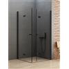 New Trendy New Soleo Black box doccia 90x80 cm rettangolare nero opaca/vetro trasparente D-0234A/D-0239A