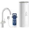 Grohe Red rubinetto da cucina con boiler verticale SuperSteel 30079DC1