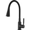 Invena Pogo Plus rubinetto da cucina verticale nero BZ-80-P04