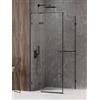New Trendy Avexa Black box doccia 80x90 cm rettangolare nero opaca/vetro trasparente EXK-2542