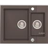 Alveus Rock lavello in granito 59.5x47.5 cm marrone 4218003