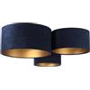 BPS Koncept Plafoniady plafoniera 3x60 W oro -blu scuro 080-044