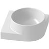 Ravak Yard lavabo 28x28 cm angolare a parete-da mobile bianco XJX01228000