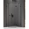 New Trendy Avexa Black box doccia 100x80 cm nero opaca/vetro trasparente EXK-3880