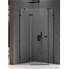 New Trendy Avexa Black box doccia 100x80 cm nero opaca/vetro trasparente EXK-3881