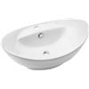 Invena Esla lavabo 59x39 cm ovale da appoggio bianco CE-35-001