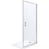 Roca Town-N porta doccia 90 cm a battente cromo lucida/vetro trasparente AMP2709012M