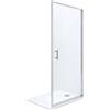 Roca Town-N porta doccia 100 cm a battente cromo lucida/vetro trasparente AMP2710012M