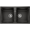 Blanco Zia 9 lavello in granito 86x50 cm nero 526029