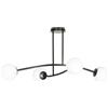 Emibig Halldor lampada da soffitto 4x10 W nero-latte 1024/4