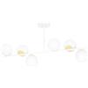 Emibig Floki lampada da soffitto 6x10 W bianco-oro 1023/6