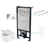 Deante Anemon set modulo di installazione, vaso wc e placca di comando CDZS6ZPW