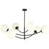 Emibig Hunter lampada da soffitto 6x10 W nero-opale 1102/6