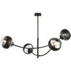 Emibig Hunter Stripe lampada da soffitto 4x10 W nero-trasparente 1101/4