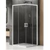 New Trendy Prime White box doccia 90x80 cm rettangolare bianco opaca/vetro trasparente D-0396A/D-0399A